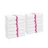 Power Towels Gym Power Bath Towels Pink Center Stripe 22 x44 , 12PK PWR-2244-6PKCS